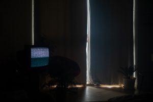 dark curtains